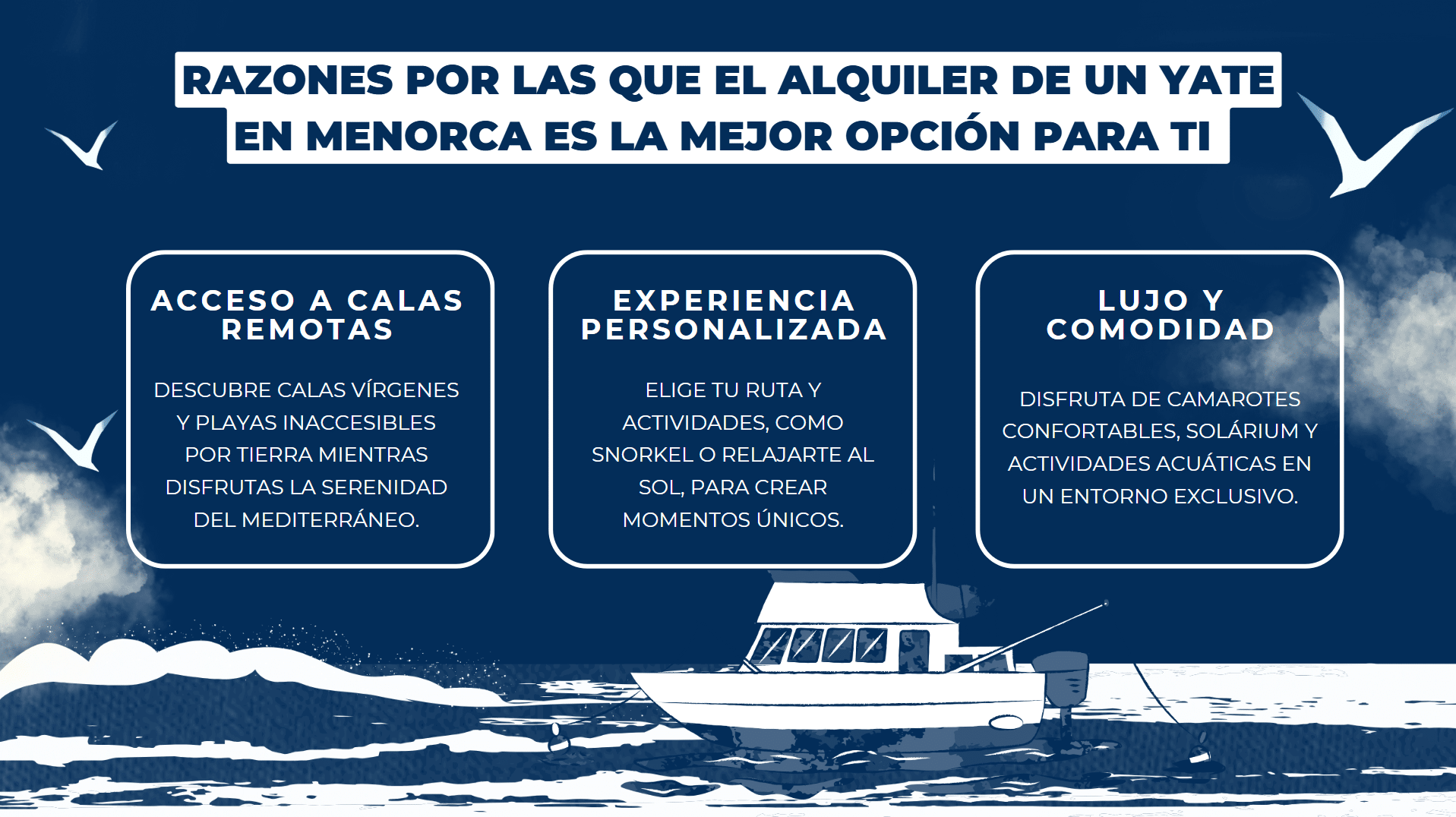 infografía alquiler yate menorca- motyvel